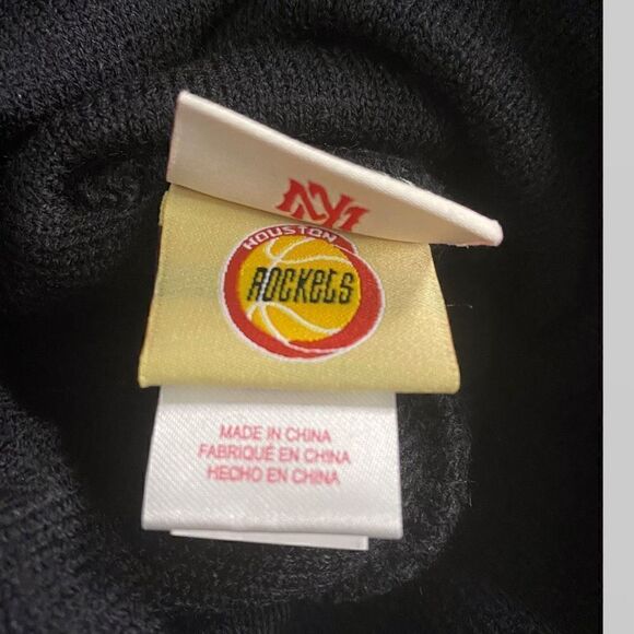 Mitchell & Ness NBA Houston Rockets Script Burst Knit Pom Beanie Brand New (a) - Picture 6 of 8